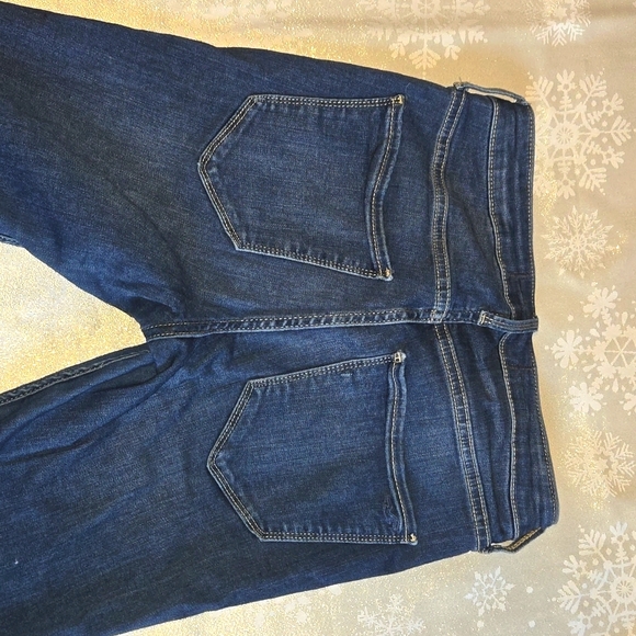 Hollister Women's High Rise Dark Blue Jeans - Picture 3 of 8